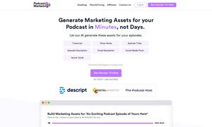 Podcast Marketing AI Website