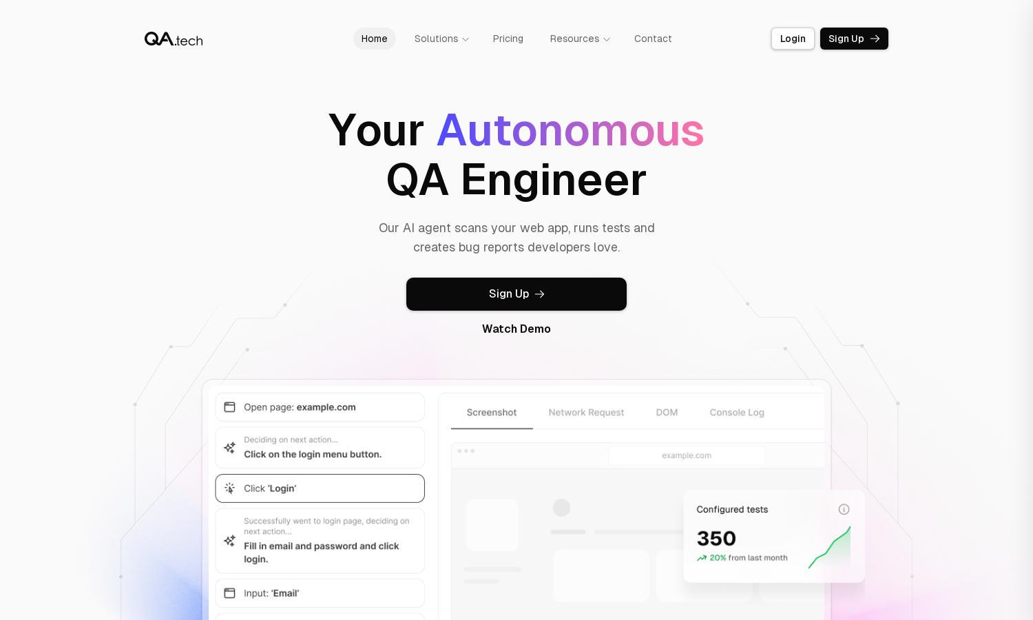 QA Tech Website