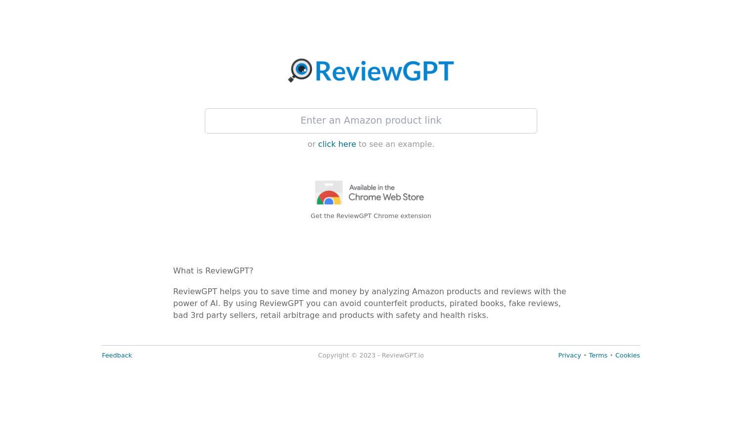 ReviewGPT Website