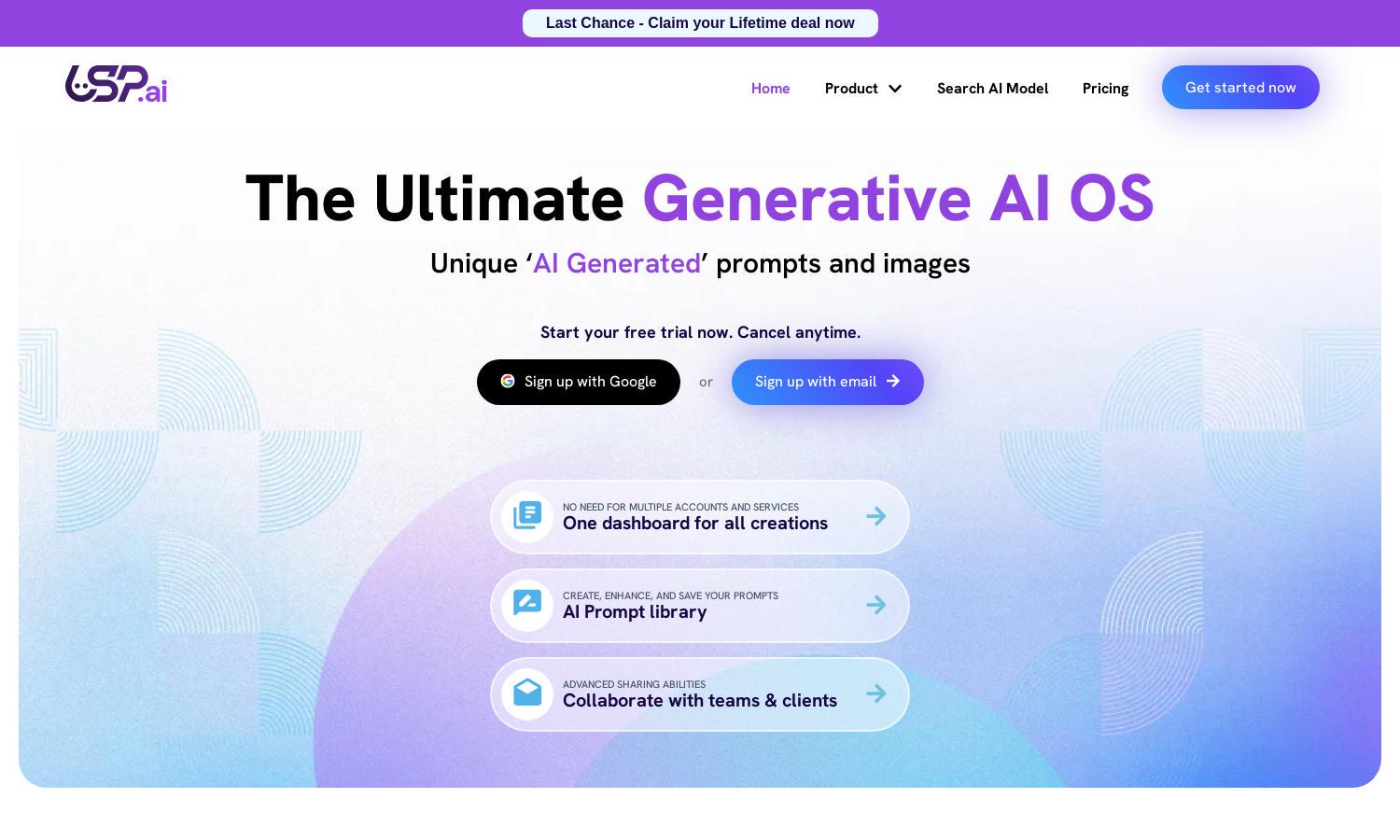 USP.ai Website