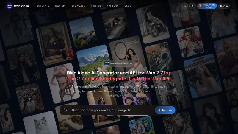 Wan Video application interface and features
