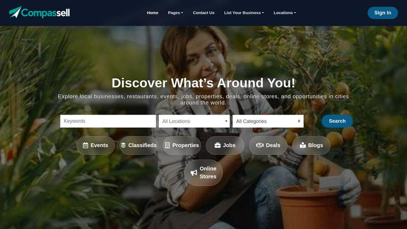 Compassell application interface and features