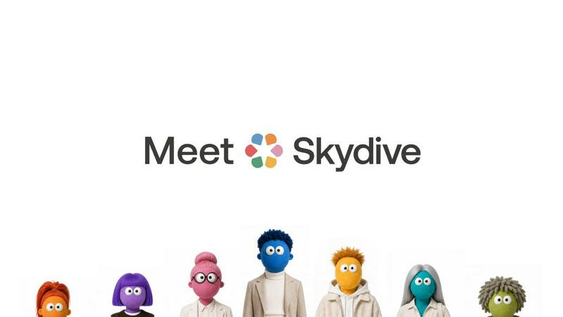 Skydive application interface and features